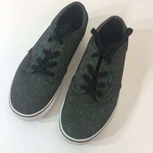 Van's Kid's Atwood Grey Black Shoe Sneaker